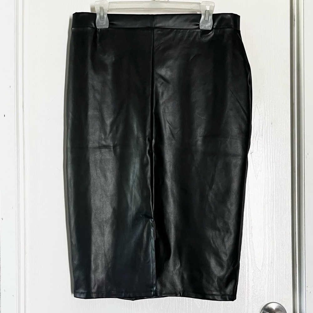 ASOS Black Faux Leather Skirt
